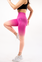 Load image into Gallery viewer, Seamless Leggings, Pink/Peach Ombre