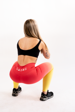 Load image into Gallery viewer, Seamless Leggings, Red/Yellow Ombre