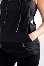 Load image into Gallery viewer, Womens Core™ Stringer Hoodie, Black