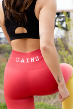 Load image into Gallery viewer, Seamless Leggings, Red/Yellow Ombre