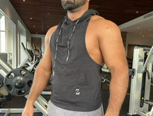 Load image into Gallery viewer, Mens Core™ Stringer Hoodie, Black